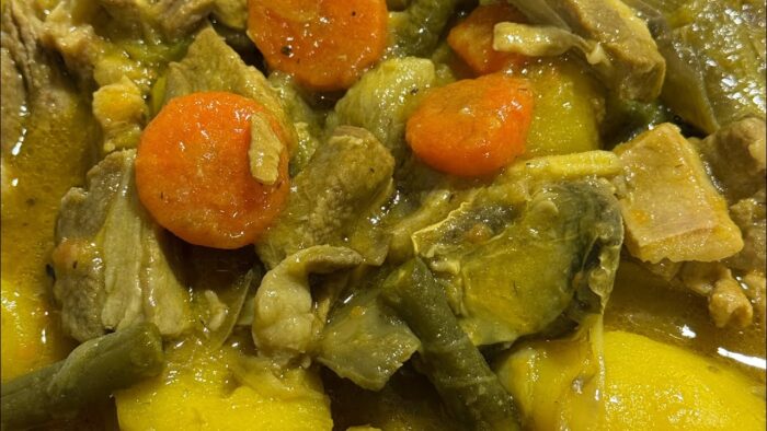 GUISO DE PATATAS 🥔 Y ALCACHOFAS CON CORDERO 🐑 CON THERMOMIX 6!!