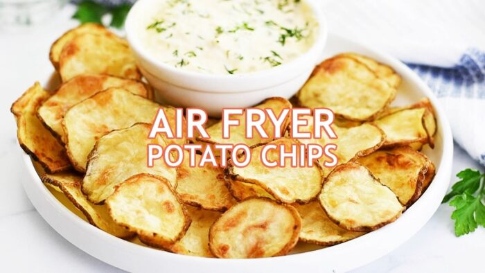 How to Make Crispy Air Fryer Potato Chips! 🥔