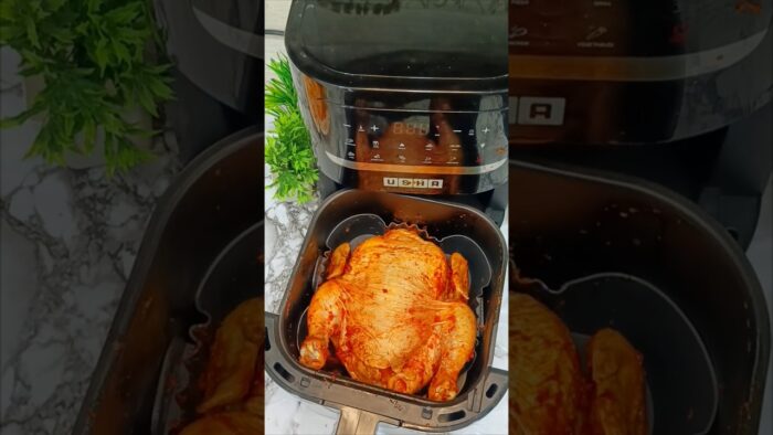 Juicy Air Fryer Whole Chicken Recipe | Perfectly Spiced & Crispy in 50 Minutes
