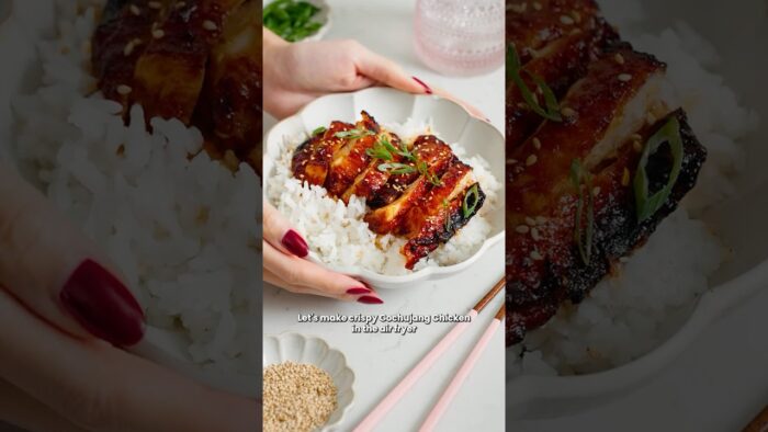 Juicy Gochujang Chicken (Air Fryer Recipe!)  #easyrecipe