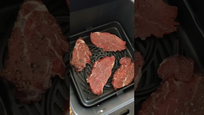Juicy Steak 🥩 & Crispy Fries 🍟 with Xiaomi Air Fryer 6.5L! #shorts #recipe #airfryer #asmr