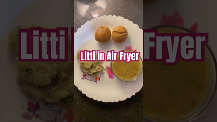 Litti in Air Fryer | लिट्टी recipe #foodshorts #cookingshorts #shorts #trendingrecipe #quickrecipe