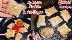Momos Recipe | Momos In Air Fryer | Air Fryer Momos | Rice Paper Recipes, Dumplings, Momos | Sheet