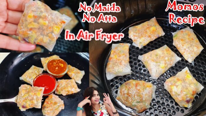 Momos Recipe | Momos In Air Fryer | Air Fryer Momos | Rice Paper Recipes, Dumplings, Momos | Sheet
