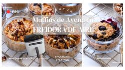 Muffins de avena en freidora de aire: ¡Desayuno listo en minutos! #desayuno #airfryer #avena | LHCY