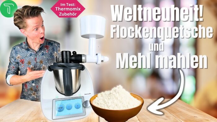 😍 NEUES Zubehör! ECHTES Mehl mahlen mit dem Thermomix + Flockenquetsche 😍 TM5 TM6