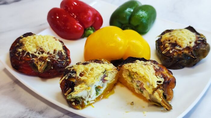 PIMIENTOS 🫑 RELLENOS en FREIDORA de AIRE | Receta fácil y rápida