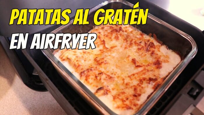 Patatas al Graten en freidora de aire o Airfryer @recetasdecocina @deuvasaperas