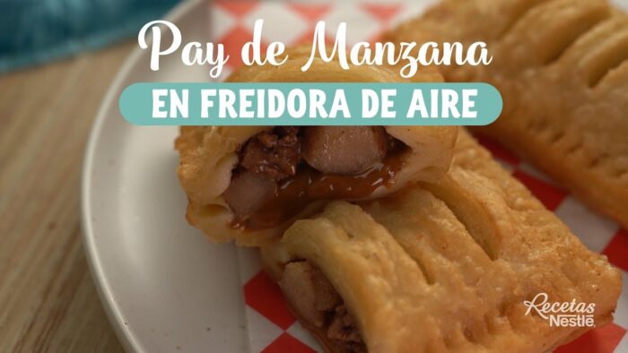 Pay de manzana en freidora de aire