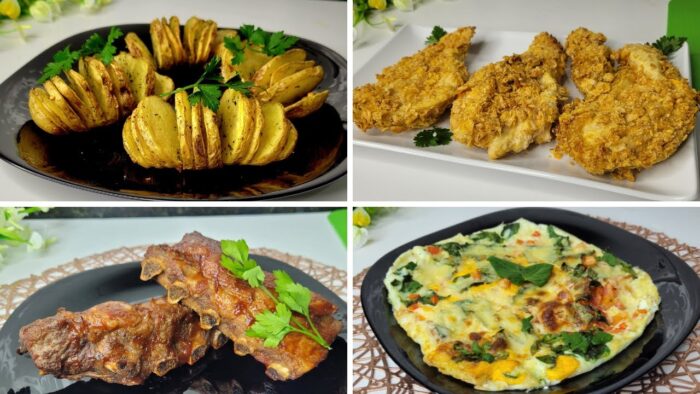 💥 Prepara Recetas Fácil, Rápidas y Deliciosas en Freidora de Aire ¡ 4 Ideas increíbles!