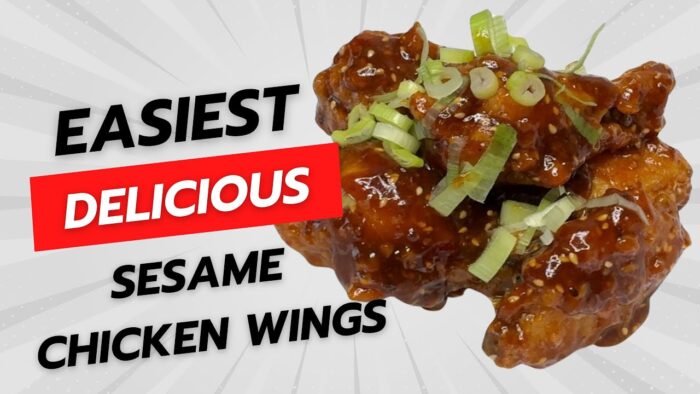 Quick Air fryer Sesame Wings in Just 2 Minutes!!