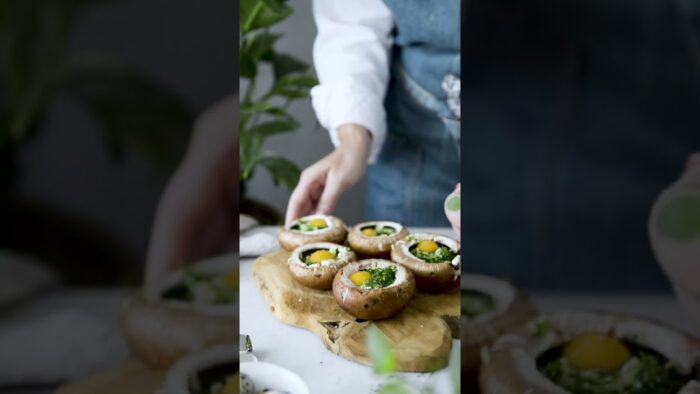 Receta WMF: Portobellos Rellenos by Luisa Morón