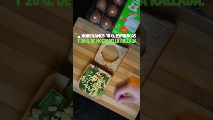 SÁNDWICH DE HUEVO FRITO EN FREIDORA DE AIRE