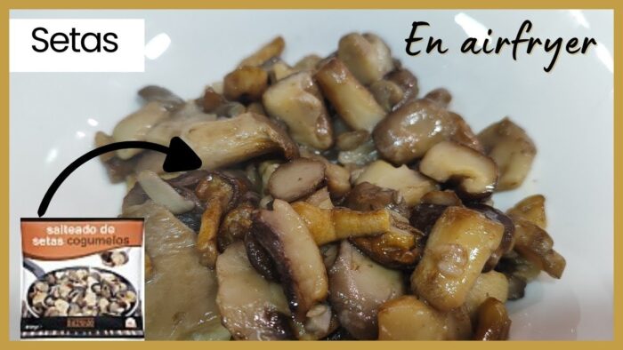 🍄 SETAS CONGELADAS EN FREIDORA DE AIRE: ❗Super rápidas y sabrosas❗