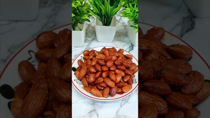 Spicy & Crispy Almonds in the Air Fryer | Easy Snack Recipe #airfryer #shortfeed #ourfoodlab  #reel