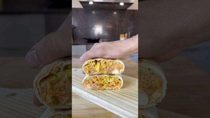 TACO FRANCÉS ALTO EN PROTEÍNA🌯 #receta #tacos #highprotein #comidasaludable