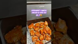 Telangana Chicken 65 Recipe in the Air Fryer😍|No Deep Frying|Hyderabadi Chicken65 with Gravy#shorts