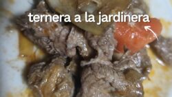 Ternera a la jardinera Tiernísima con Thermomix, receta muy casera.