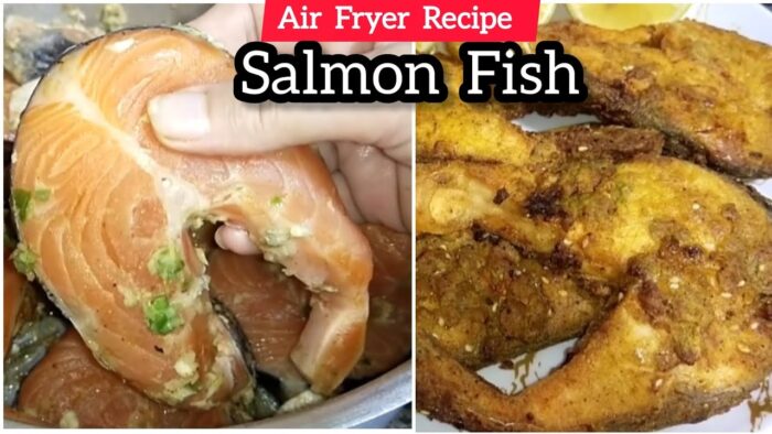 The Perfect And Crispy Salmon Fish Recipe | Fish Recipe | Air Fryer Recipe #binishkatiffen