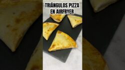 Triángulos pizza en 5 minutos en airfryer | cena rápida sin horno