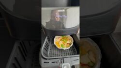 Verduras con patatas y pollo en la freidora de aire #vlogmonini