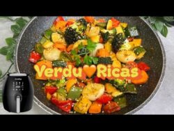 Verduras en la freidora de aire airfryer