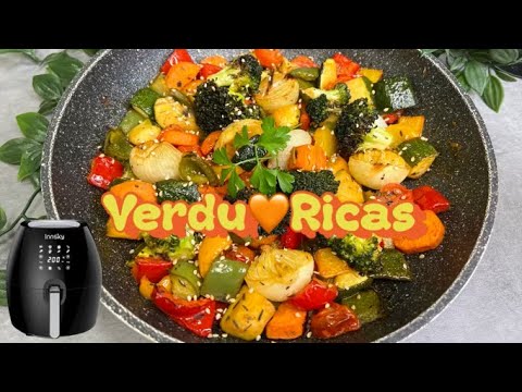 Verduras en la freidora de aire airfryer