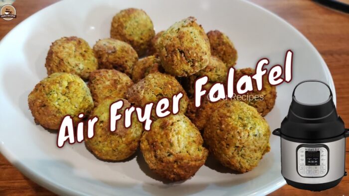 Air Fried Falafel Recipe in Instant Pot Air Fryer Lid
