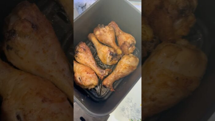 Air fryer chicken legs! #easy #largefamily #homemade #cooking #airfryer #recipe #simple #chicken