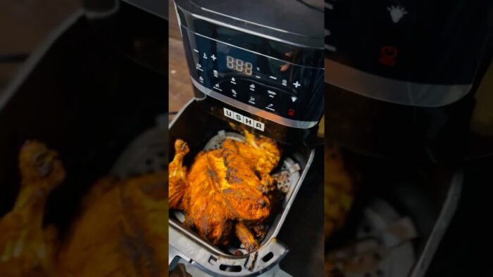 Air fryer full chicken recipe #shortvideo #airfryer #usha #chickenrecipe #grilled chicken #cooking