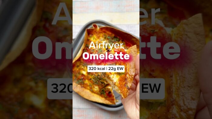 🥚 Airfryer-Omelette im Wrap für nur 320 kcal #abnehmen #airfryer