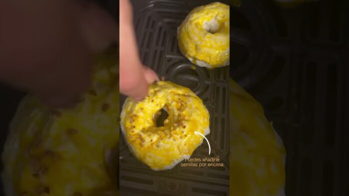 BAGELS PROTEICOS, 3 ing🥯 #shortsviral #recetas #shorts