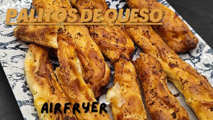 ❗CENA RÁPIDA EN FREIDORA DE AIRE ❗Palitos de 🧀 con masa de pizza 🤤