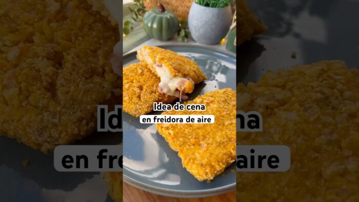 CENA en AIRFRYER 👉🏽 185 °C 10 minutos por un lado y 3 minutos por el otro #freidoradeaire #recetas