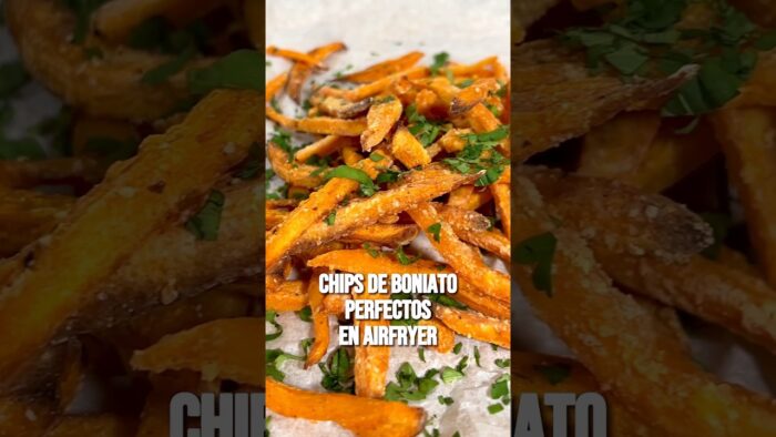CHIPS DE BONIATO EN AIRFRYER #receta #airfryer #recetas