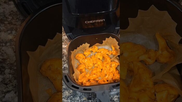 Cauliflower pokada in AirFryer #cooking #shorts