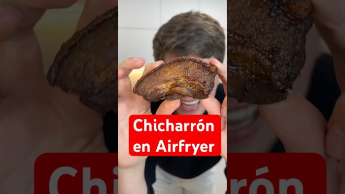 Chicharrón en Airfryer 🔥🐷 #receta #comida #food #chicharron #airfryer