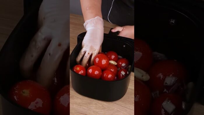 Coloca los tomates en la Freidora de Aire y el resultado te sorprenderá