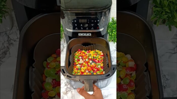 Colorful Fryums in Air Fryer | Quick & Crunchy Snack Recipe
