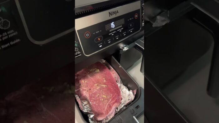 Cómo hacer la carne jugosa y saludable en la air fry? #healthy #food #meet #carne #airfryer #follow