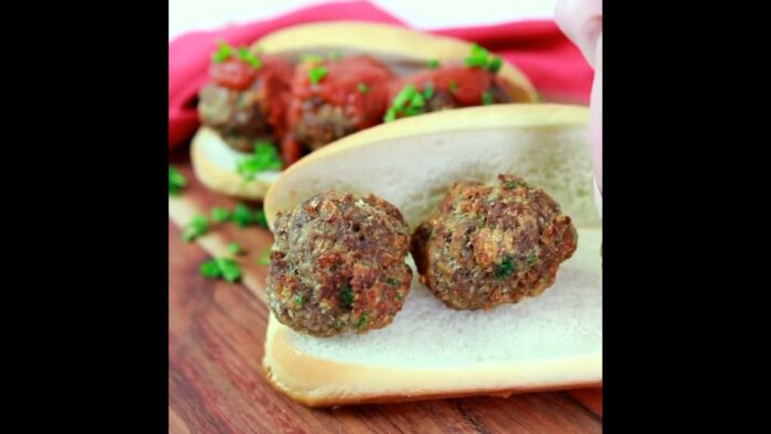 Easy Air Fryer Cheese Stuffed Meatballs