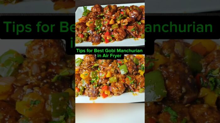 Easy Gobi Manchurian Recipe Air Fryer #shorts #airfryer #manchurian