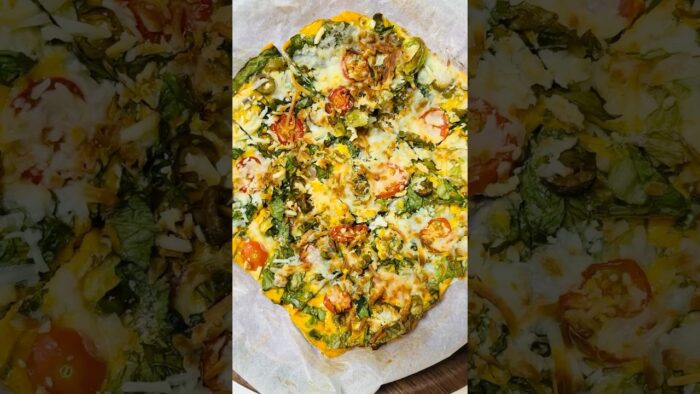 Egg Pizza Recipe / Healthy Food Recipes / Diet Food / Air Fryer Recipe / No Oil Food #yshorts