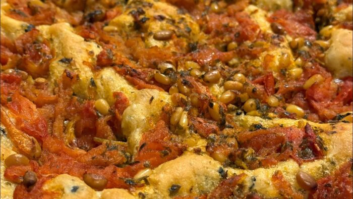 FOCACCIA CON TOMATES 🍅 AL HORNO Y ACEITUNAS 🫒 CON THERMOMIX 6!!