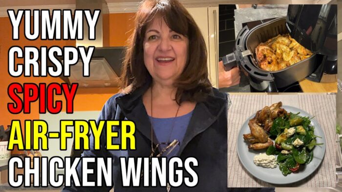 Great easy air-fryer spicy chicken wings recipe with my favourite rub! Want more air fryer recipes?