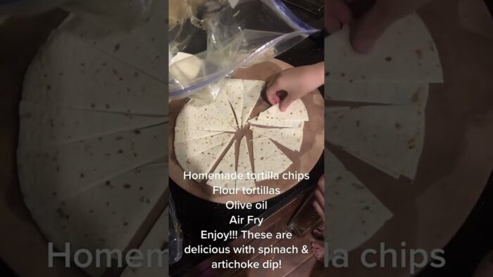 Homemade tortilla chips: air fryer recipe#tortillachips #airfryer #recipe #easyrecipe