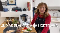 Judías blancas a la hortelana con Thermomix/Receta realizada por Justa Molina #justamolinathermomix