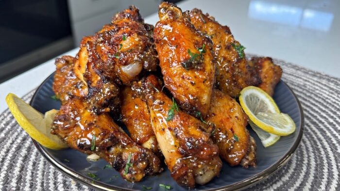 La MEJOR receta de alitas de pollo con limón y pimienta y miel | Cómo hacer alitas de pollo en fr…