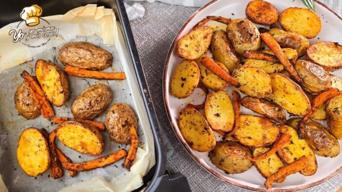 Las Mejores PATATAS ASADAS al Horno y en Freidora de Aire ( Recetas en air fryer )