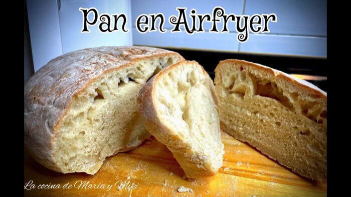 PAN EN AIRFRYER | sin amasar, el pan más fácil!! 👌😋